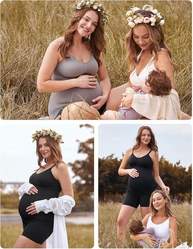 HOFISH Support Nursing Tank Tops for Breastfeeding, Comfort Stretch Maternity Camisoles in Saudi Arabia