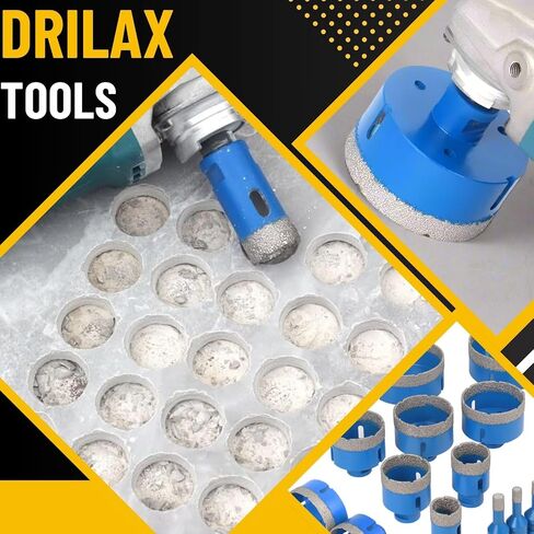 1 inch Diamond Hole Saw Heavy Duty Masonry Drill Bit for Concrete, Granite, Quartz, Porcelain, Ceramic, Tile, Brick, Cinder Blocks 5/8"-11 Thread Connection for Angle Grinders in Saudi Arabia