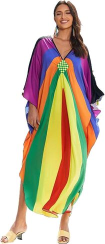 Printed Satin Silk Casual Wear Kaftan for Women,Boat Neck Silk Caftan Dress, Kaftan for Woman,Maxi Long Dress Gift for Kaftan in Saudi Arabia