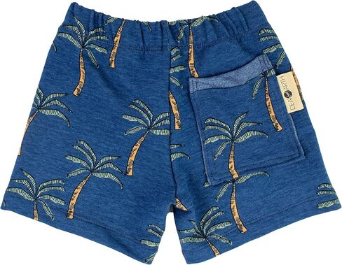 Dear Earth Organic Cotton French Terry Infant and Toddler Print Board Short in Kuwait