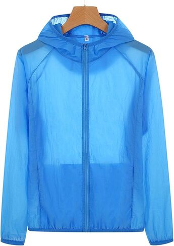 Unisex Sun Protection UV Jacket Mens & Women Zip Up Hoodie Rash Guard Long Sleeve Hiking Fishing SPF Performance Shirt in Saudi Arabia