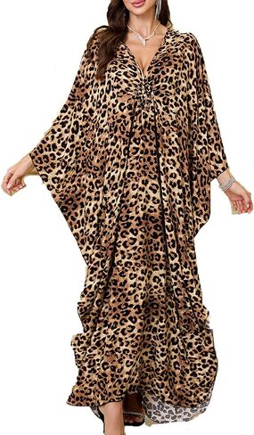 JASCLS 2025 Women's Plus Size Beach Lounge Maxi Dress Swimwear Cover up for Women in Kuwait