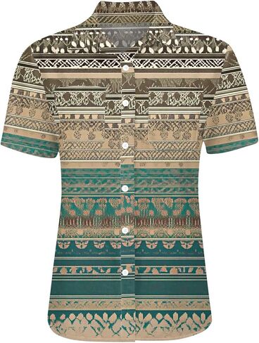 Shirts for Women Long Sleeve 2025 Boho Tees V-Neck Button Cotton Linen Blouses T Shirts Casual Loose Vintage Tops in Kuwait