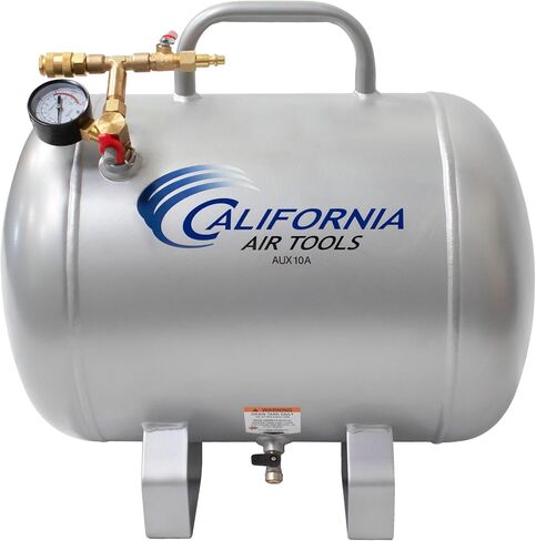 California Air Tools CAT-AUX05A Lightweight Portable Aluminum Air Tank, 5 Gallon, Silver in Kuwait