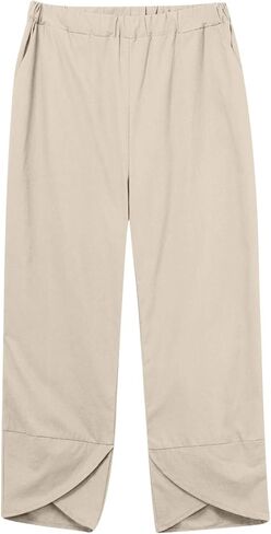 maisdgop Summer Outfits for Women Lightweight Loose 2 Piece Tracksuit Long Sleeve Button Tops with Pants Cotton Linen Sets in Saudi Arabia