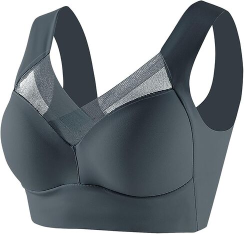 Wireless Bras for Women V Mesh Comfort Bralette Push up Bras No Underwire Seamless Full Coverage T Shirt Everyday Bra in Saudi Arabia