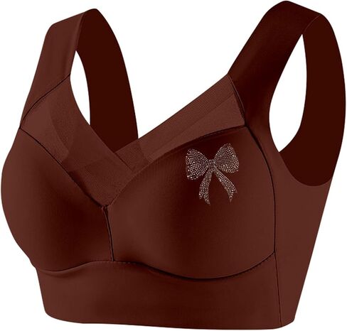 Wireless Bras for Women V Mesh Comfort Bralette Push up Bras No Underwire Seamless Full Coverage T Shirt Everyday Bra in Saudi Arabia