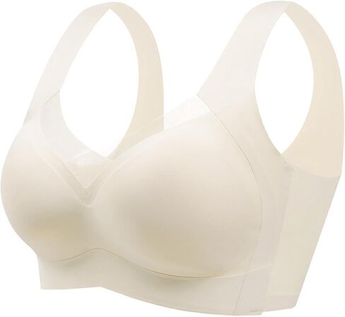 Wireless Bras for Women V Mesh Comfort Bralette Push up Bras No Underwire Seamless Full Coverage T Shirt Everyday Bra in Saudi Arabia