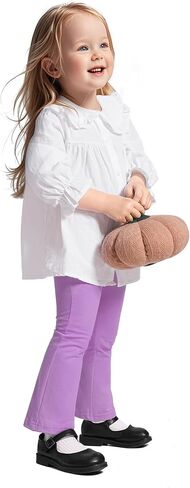 Witwot Toddler Girl Flare Pants Baby Girls Cotton Leggings Bell قيعان الملابس حجم 18 م-5t in Kuwait