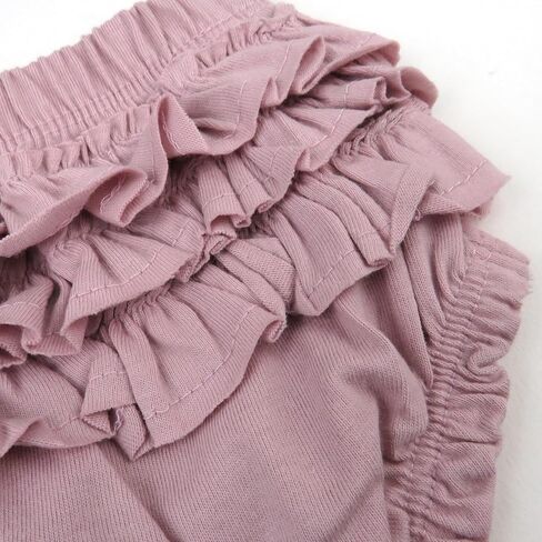 HonestBaby Flutter Tee, Tank Top with Ruffle Diaper Cover 100% Organic Cotton for Infant Baby and Toddler Girls in Saudi Arabia