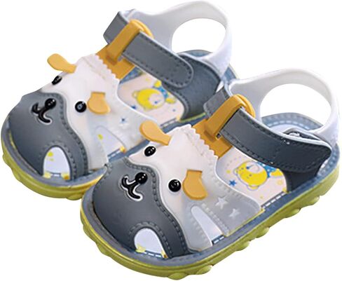 Infant Boys Girls Anti Slip Cartoon Dog Sandals for Outdoor Walking Summer Closed Toe Soft Sole Sport Sneakers in Saudi Arabia