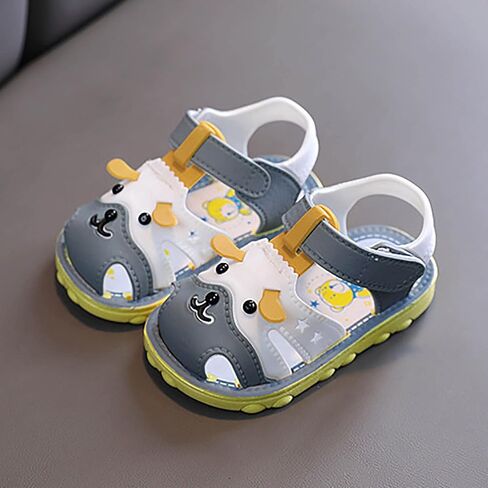 Infant Boys Girls Anti Slip Cartoon Dog Sandals for Outdoor Walking Summer Closed Toe Soft Sole Sport Sneakers in Saudi Arabia