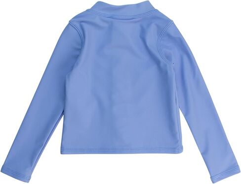 RuffleButts UPF50+ Sun Protective Unisex Long Sleeve Full Zip Rash Guard in Kuwait