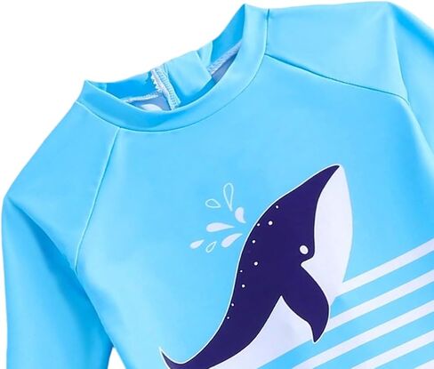 Baby Swimsuit Boy Infant One Piece Rash Guard Bathing Suit Short Sleeve Zipper Toddler Boys Beach Swimwear in Saudi Arabia