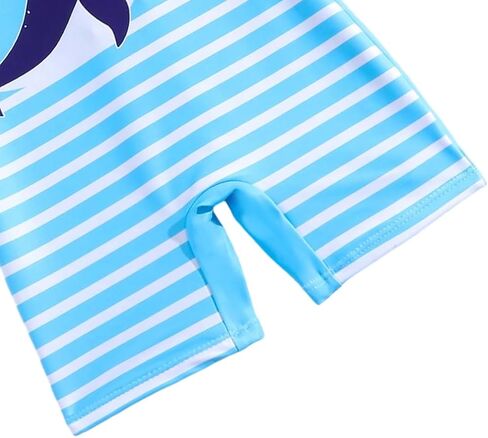 Toddler Baby Swimsuit Boy Infant One Piece Rash Guard Bathing Suit | Toddler Boy Swim Sets,Long Sleeve,Zipper,UPF 50+,Octopus Sharks Cartoon,Toddler Summer Beach Pool Swimwear in Saudi Arabia