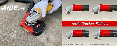 Aidelife Surface Grinding Dust Shroud for Angle Grinders 115mm/125mm+Diamond Grinding Cup Wheel 125mm in Kuwait
