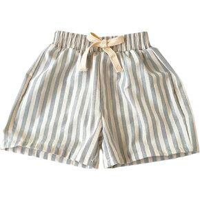 Toddler Boys Drawstring Stripe Board Shorts Trunks Bottoms