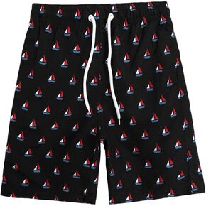 Boys Swim Trunks Teen Swimsuit Quick Dry Bathing Shorts UPF 50+ Sun Protection Elastic Waist Beach Board Shorts Swimwear