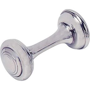 I LUV LTD Great Christening Gift Pewter Baby Rattle Makes Noise Can be Engraved