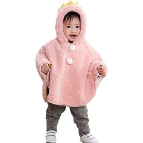Baby's Car Seat Poncho Cute Toddler Hooded Poncho Cloak Coat Cape Coat Snowsuit Warm Poncho Shawl Poncho 0-3Years