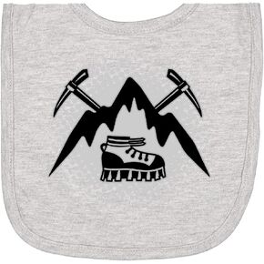 inktastic Rock Climbing Mountain Climber Newborn Bib