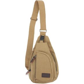 Men's Canvas Sling Bag Men Shoulder Satchel Size s Stylish Functional for Outdoor Activities