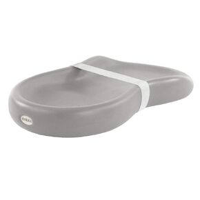 Keekaroo Peanut Changer Grey – The Original Made in USA Easy-to-Clean Changing pad and The only Shell Over Foam, Fully Water Repellant