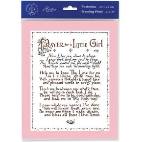 Prayer for A Baby Girl 8"x10" Italian Prints, 3-Count Value Pack