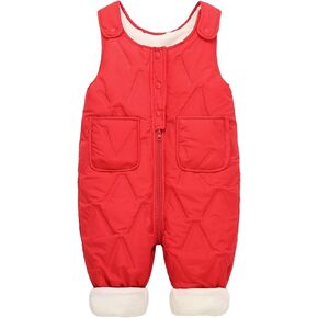 Toddler Snow Pants Baby Boys Girls Winter Thicken Warm Snowsuit Overalls Jumpsuit