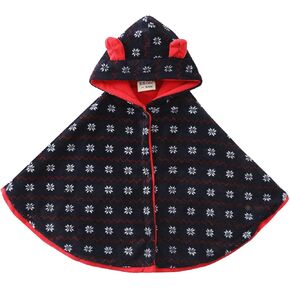 MOMOLAND Baby Toddler Boys Girls Hooded Fleece Cloak Coat Navy Black