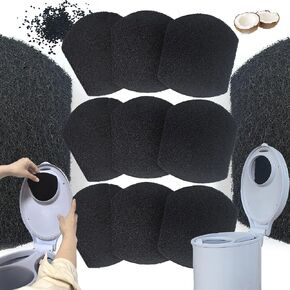 10 Pack Baby Diaper Pail Deodorizer Refills Compatible with Ubbi Diaper Pail, Activated Charcoal Deodorizer Filters, Odor Eliminating, Precise fit, Keep Nursery Fresh