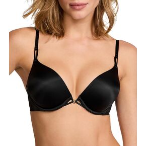 Victoria's Secret Bombshell Shine Strap Push Up Bra, Add 2 Cups, Plunge Neckline, Lace, Bras for Women, Very Sexy Collection, Red Monogram (36C) in Saudi Arabia
