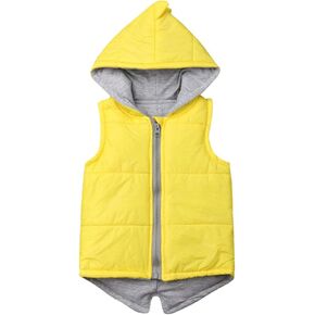Toddler Baby Boy Girl Winter Coat 3D Dinosaur Hooded Light Puffer Jacket Warm Outerwear with Zipper