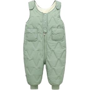 Toddler Puffer Snow Pants Baby Girls Boys Fleece Lined Overalls Snowsuit Winter Thick Warm Snow Bibs Jumpsuit