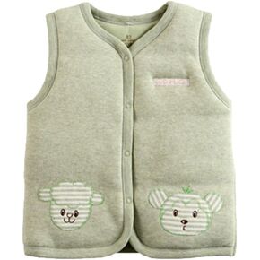 Monvecle Unisex Baby Cotton Warm Vests Unisex Infant to Toddler Padded Waistcoat