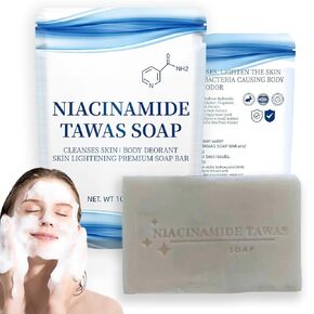 Naicinamide Tawas Soap, Premium Niacinamide Soap For Face And Body, Cleans Skin -100g (1)