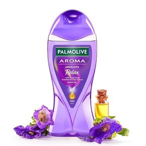 Absolute Relax Gel Single Pump Bottle Essential Oil & Iris Extracts for a Soft and Smooth Skin, pH Balanced Free of Parabens & Silicones Body Wash - 250ml