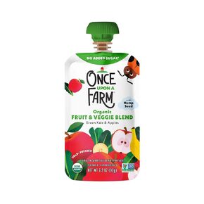 Once Upon A Farm, Organic Green Kale & Apples Pouch, 3.2 Ounce