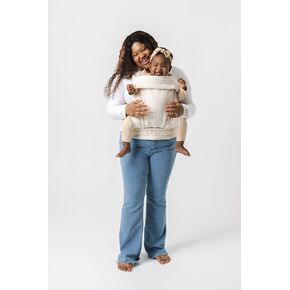 Mabē Monarch Ergonomic Baby Carrier - Premium Cotton Soft Structured Infant Carrier with Hip Healthy Design, 3 Carry Positions for Newborn to Toddler (7-35lbs), Lightweight & Breathable (Houndstooth)