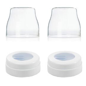 حلقات المسمار البديلة ، قبعات متوافقة مع زجاجات Philips Avent المضادة للدولة 4oz /9oz /11oz ؛ ليس للزجاجات الطبيعية ليس قطع استبدال Avent الأصلية (2 عبوة)