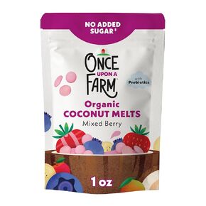 Once Upon a Farm Organic Coconut Melts, Mixed Berry, 1oz