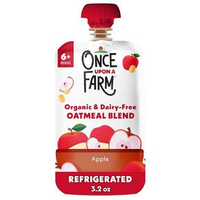 Once Upon A Farm Baby Oatmeal Blend Pouch, Apple 3.2oz