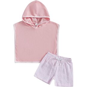 طفل ملابس تستر على الفتاة الفتاة المغطاة بمنصفة شورت شورت Swears Coverup Toddler