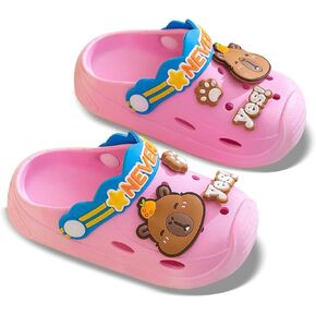 Boys Girls Toddler Clogs Little Kids Slip On Slides Sandals Children Summer Beach Pool Outdoor Water Shoes Shower Slippers