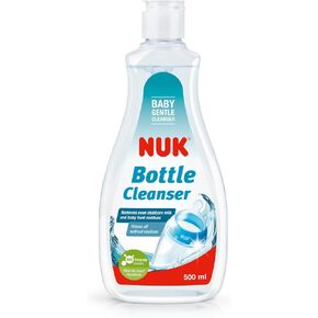NUK Baby Bottle Cleanser | 500 ml | Ideal for Cleaning Baby Bottles, Teats & Accessories | Fragrance Free | pH Neutral | 100% Recycled Bottle