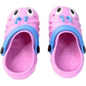 Clogs for Kids & Toddlers | Cute Caterpillar Clogs | Outdoor Poolside Summer Slippers | Fun Colors, Sizes 4-11 Kids
