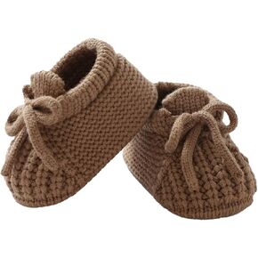 DovFanny Baby Booties Newborn Baby First Shoes Cozy Warm Knit Soft Booties for Toddler Infant Boy Girl