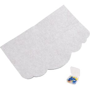 Mikikit Felt Photo Display Board: Self-Adhesive Picture Display Board for Wall Decor - Decorative Picture Organizer for Living Room and Bedroom - Felt Memo Frame
