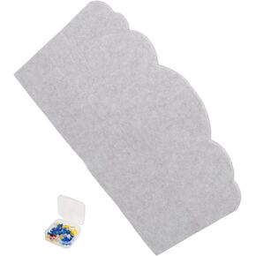 Gadpiparty Self Adhesive Felt Organizer for Wall Decor Durable Decorative Memo Pad for Photos Notes and Trinkets Light Color