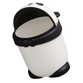 Garneck Cartoon Panda Trash Can Animal Shaped Container Garbage Bin for Bedroom Play Room Trash c
